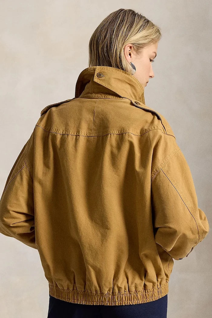 Chaqueta de entretiempo de algodón para mujer Polo Ralph Lauren