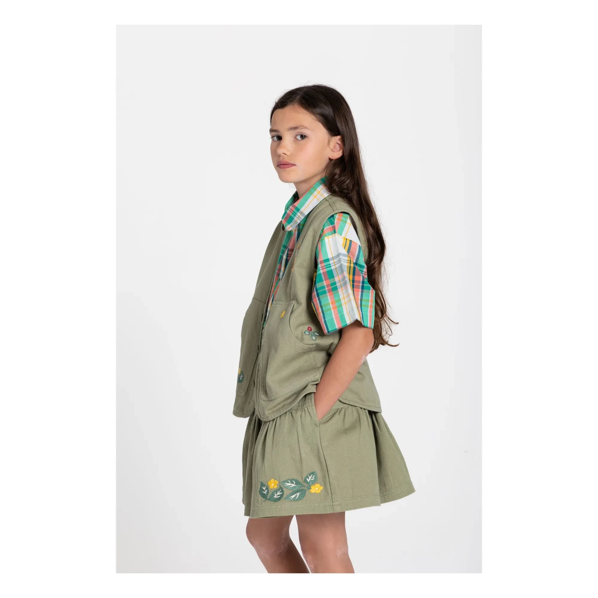 Hundred Pieces - Chaleco Sin Mangas Botas | Verde almendra