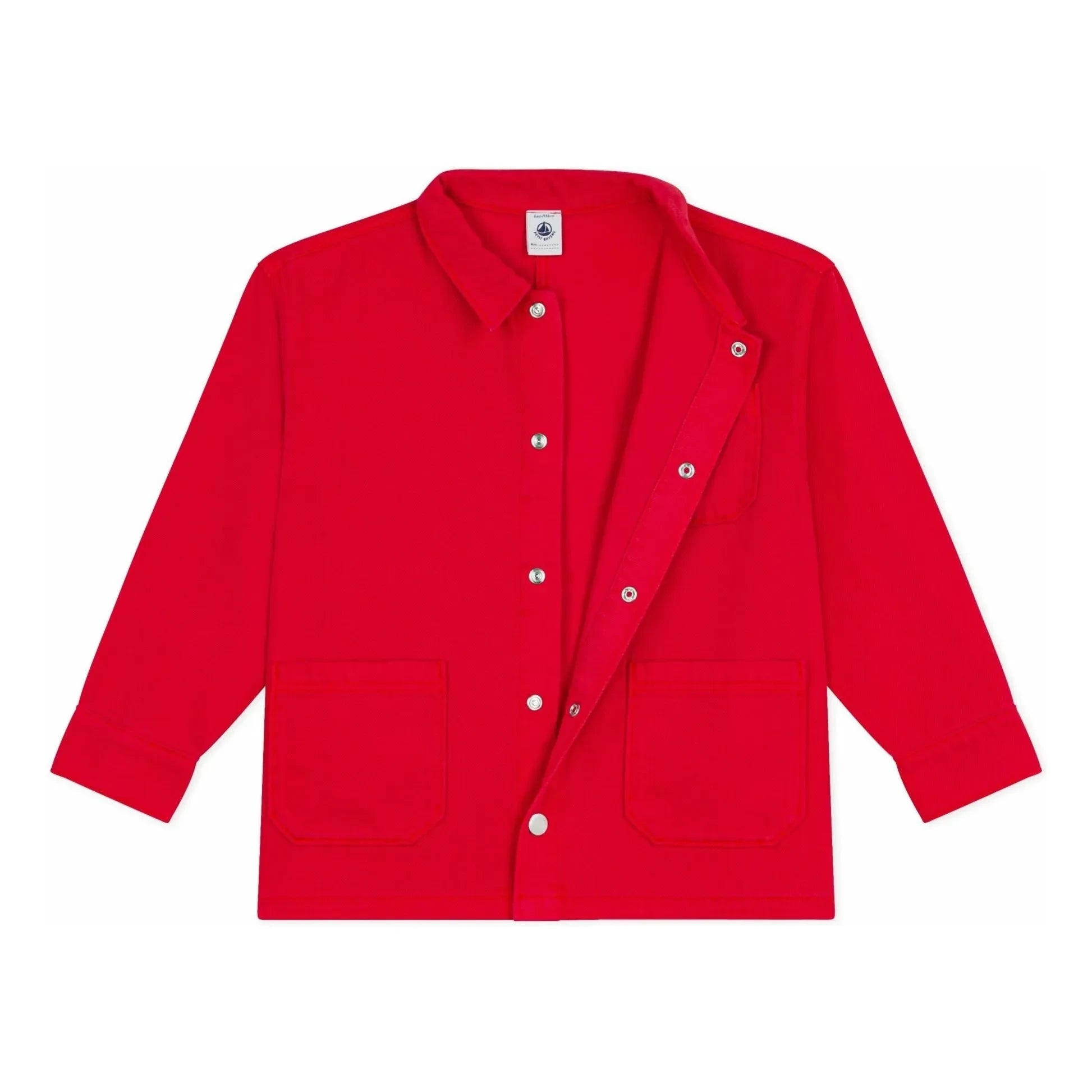 Petit Bateau - Chaqueta de trabajo de mezclilla | Bermellón