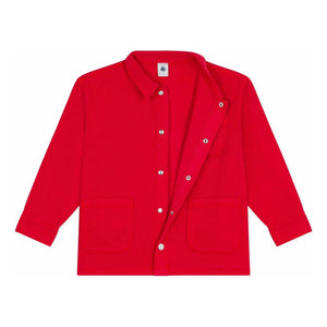 Petit Bateau - Chaqueta de trabajo de mezclilla | Bermellón