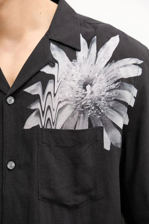 Camisa de lino AllSaints FLORAZE