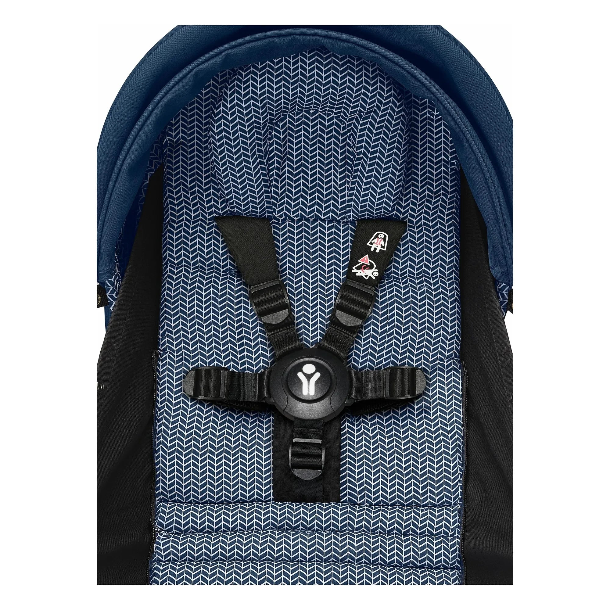Stokke® - Cochecito de bebé recién nacido YOYO³ 0+ Chasis negro | Azul Air France