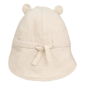 Liewood - Gorro Gorm Panda Lino y algodón orgánico | Crudo