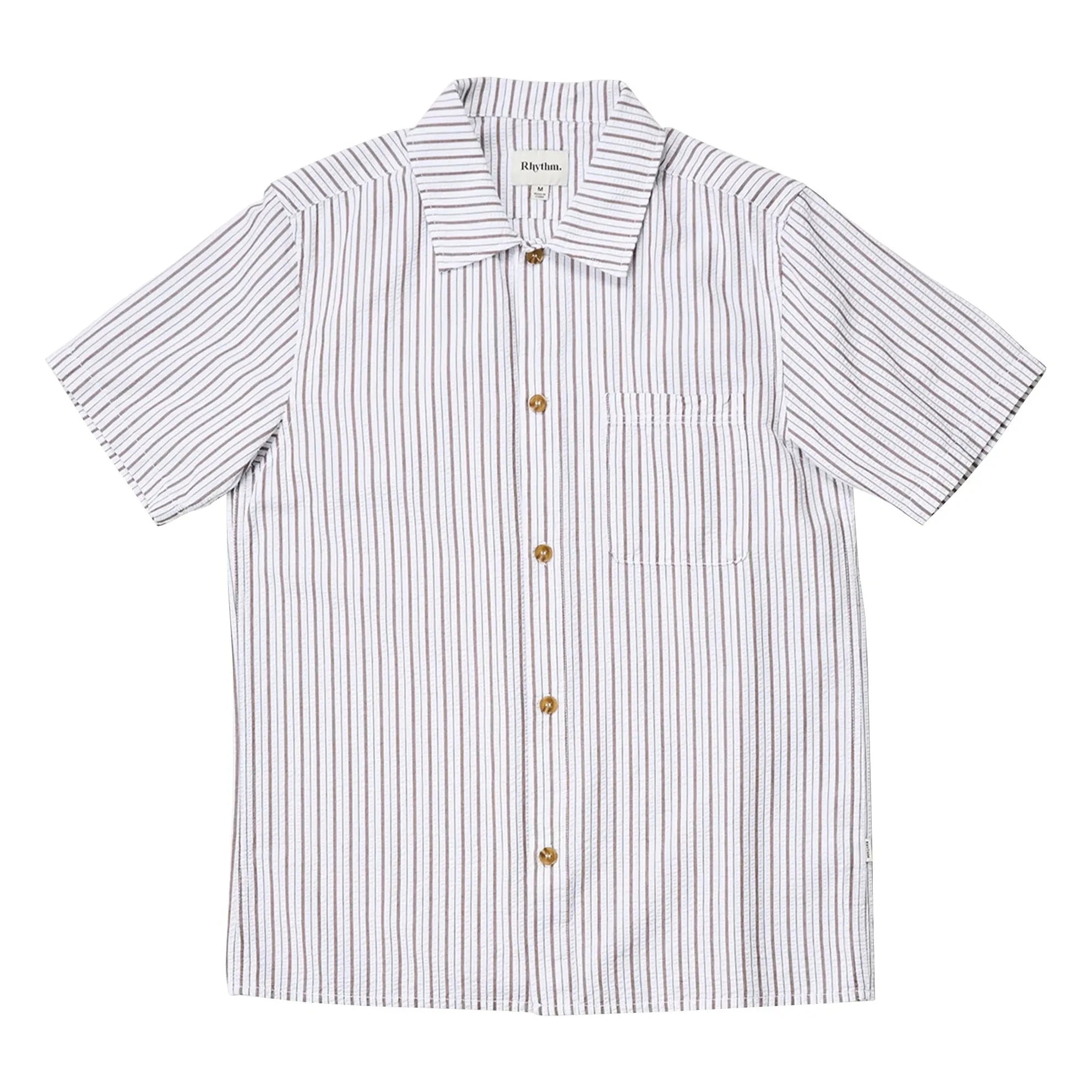 Rhythm - Camisa de manga corta a rayas | Gris claro