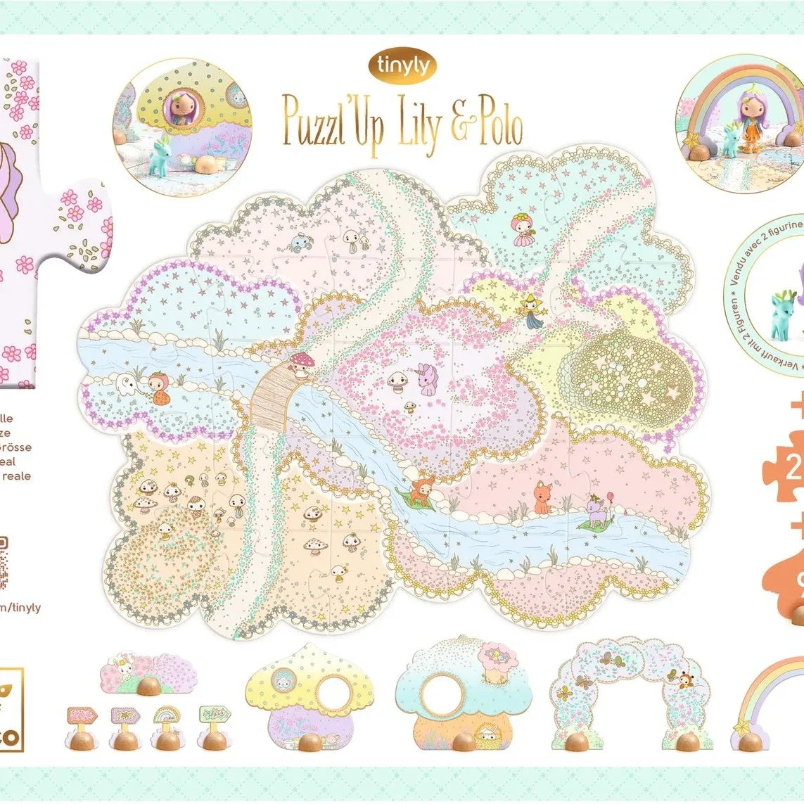 Djeco - Tinyly - Puzzl'Up Lily & Polo