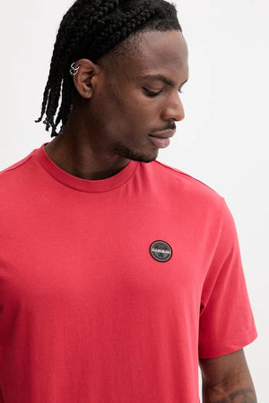 Camiseta de algodón con insignia S de Napapijri