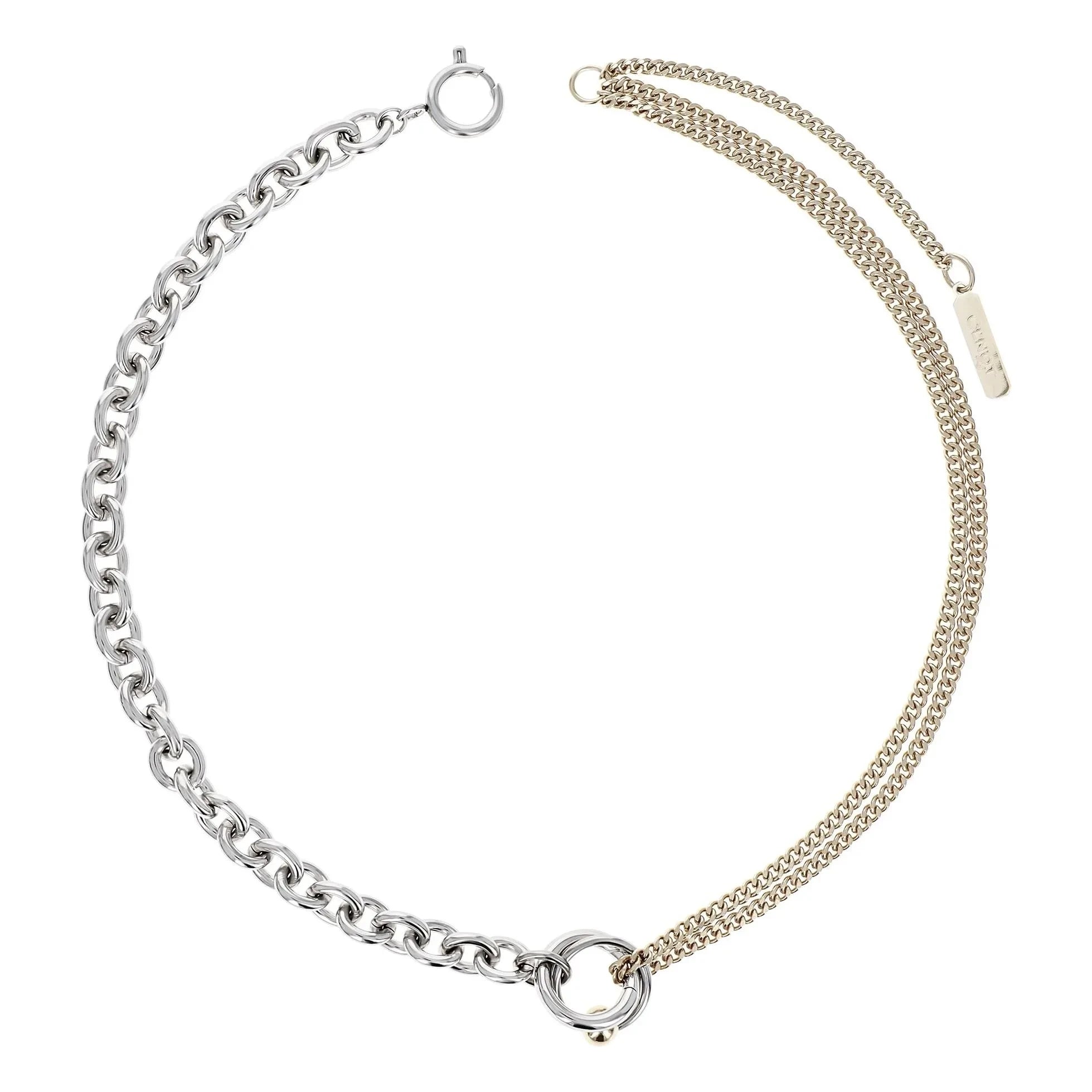 Justine Clenquet - Collar Faith | Oro/Plata