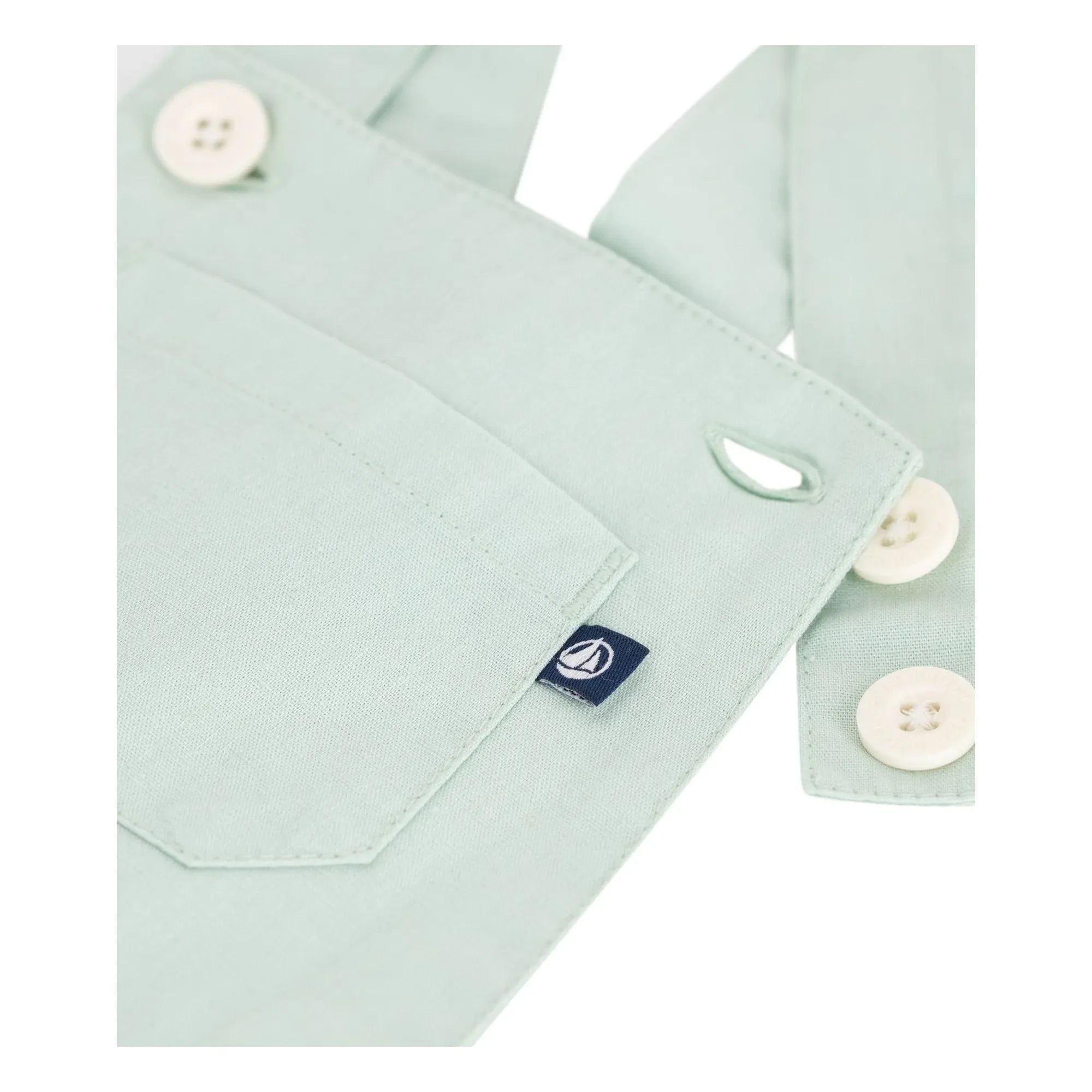Petit Bateau - Peto Corto de Lino | Salvia