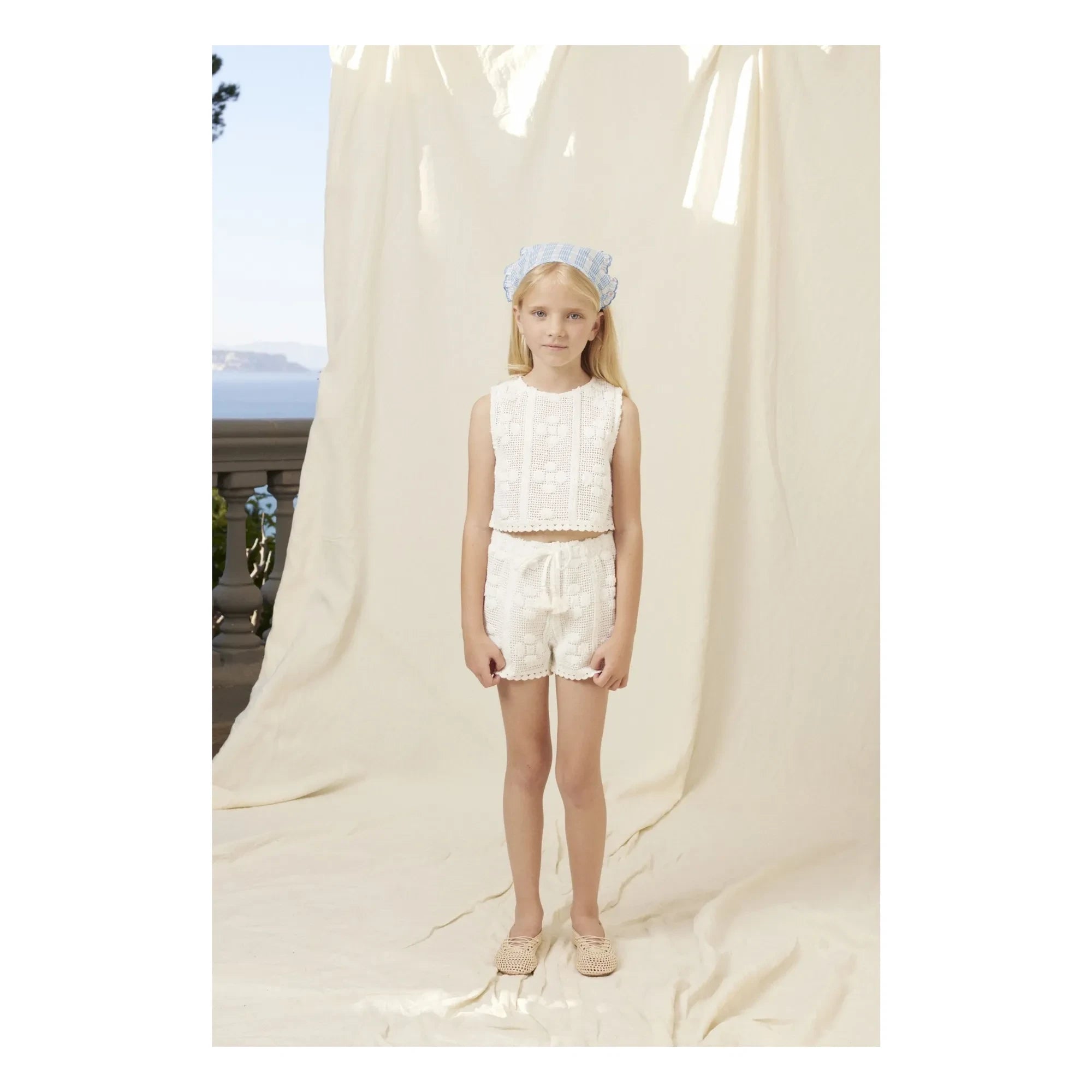 Bebe Organic - Top de ganchillo Inez | Crudo
