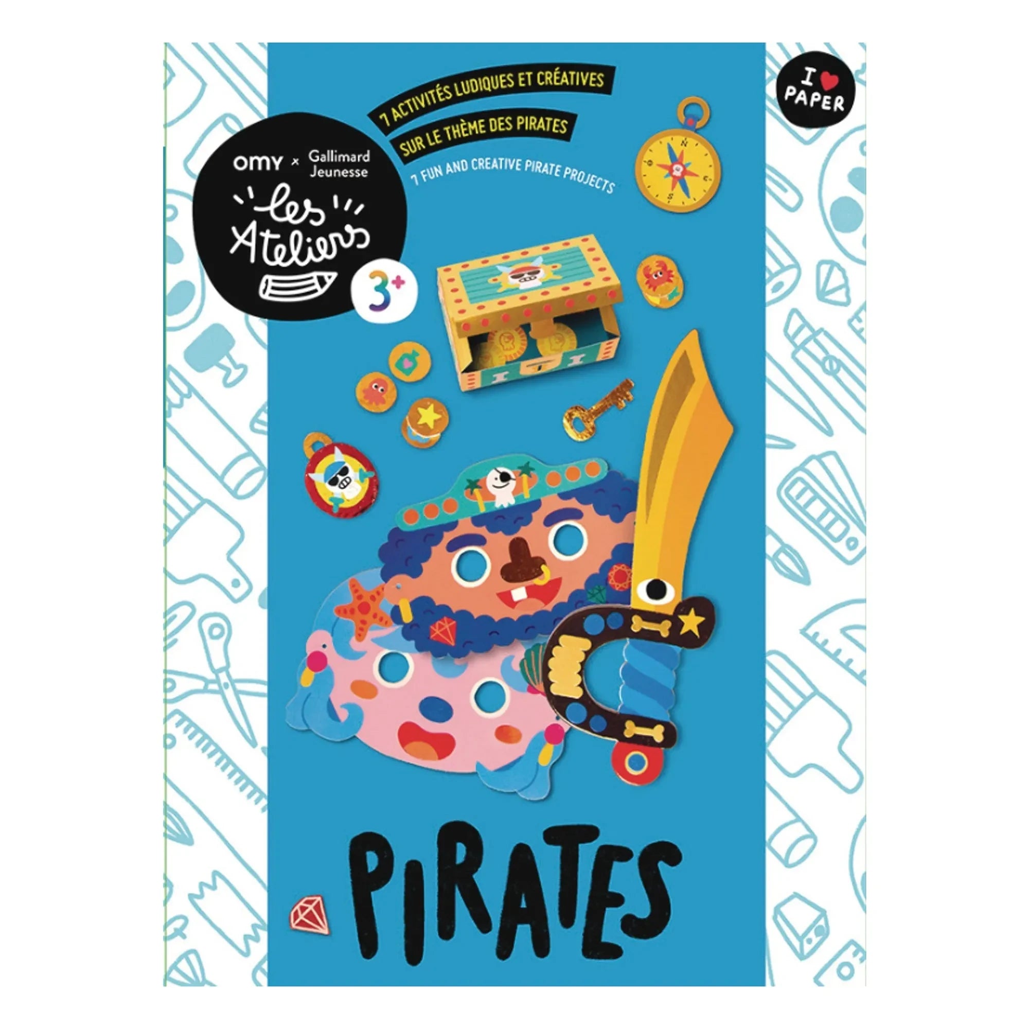 Omy x Gallimard Jeunesse - Set de actividades multiusos pirata
