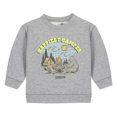 Bonton - Sweat Smily Happi | Heather grey