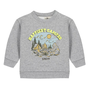 Bonton - Sweat Smily Happi | Heather grey