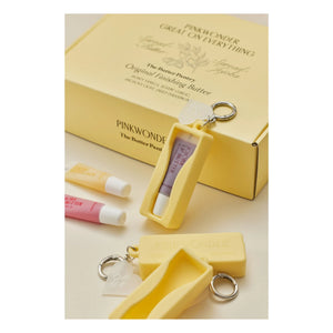 PINKWONDER - Llavero de silicona para bálsamo labial
