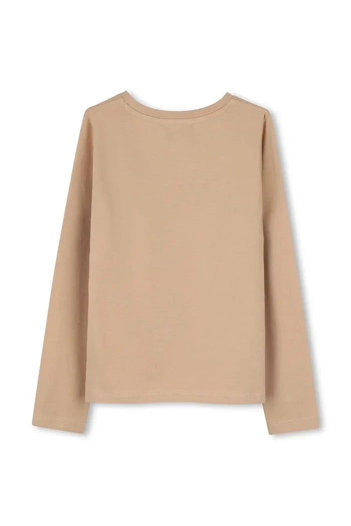 Blusa de manga larga de algodón para niños