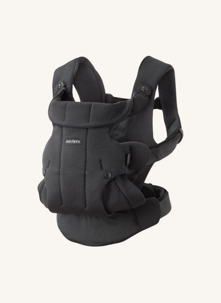 BabyBjörn - Portabebés con malla transpirable, Negro | Negro