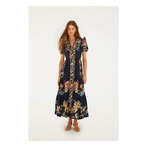 Farm Rio - Vestido Maira | Azul marino