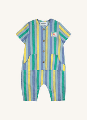 Bobo Choses - Mono de Denim Ligero Rayado | Azul