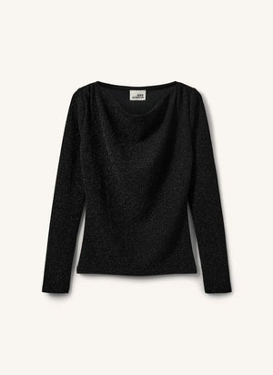 Sofie Schnoor - Blusa Cillysy con lentejuelas | Negro