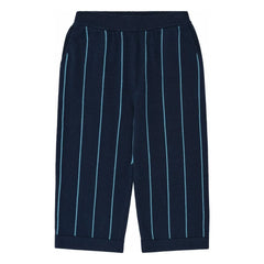 FUB - Pantalones Rayas Punto Extra Fino Algodón Orgánico | Azul Marino
