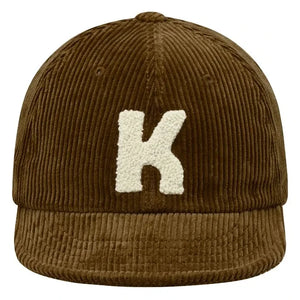 Kappy - Kadife Logo Şapka | Kahverengi