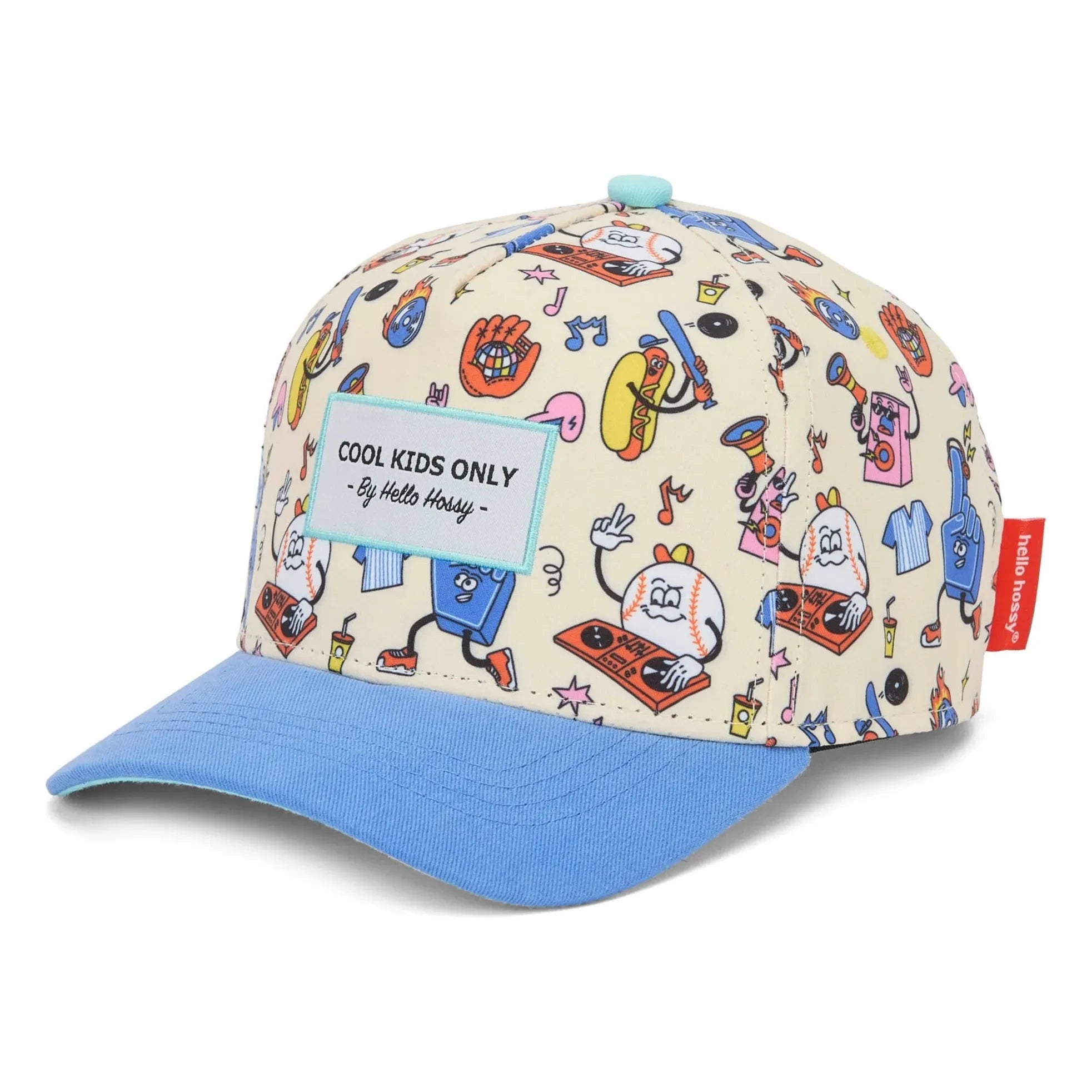 Hello Hossy - Gorra de béisbol con visera curvada de fibra reciclada | Azul