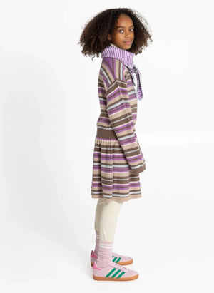 Smallable Kid - Vestido de lana rayado Lya | Rosa
