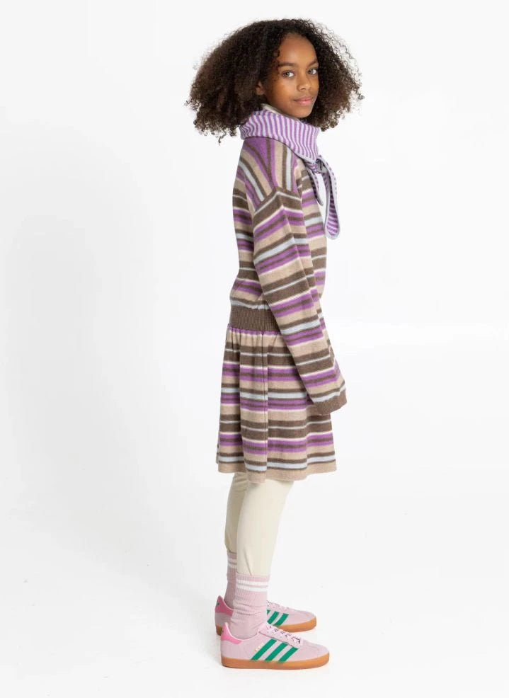 Smallable Kid - Vestido de lana rayado Lya | Rosa