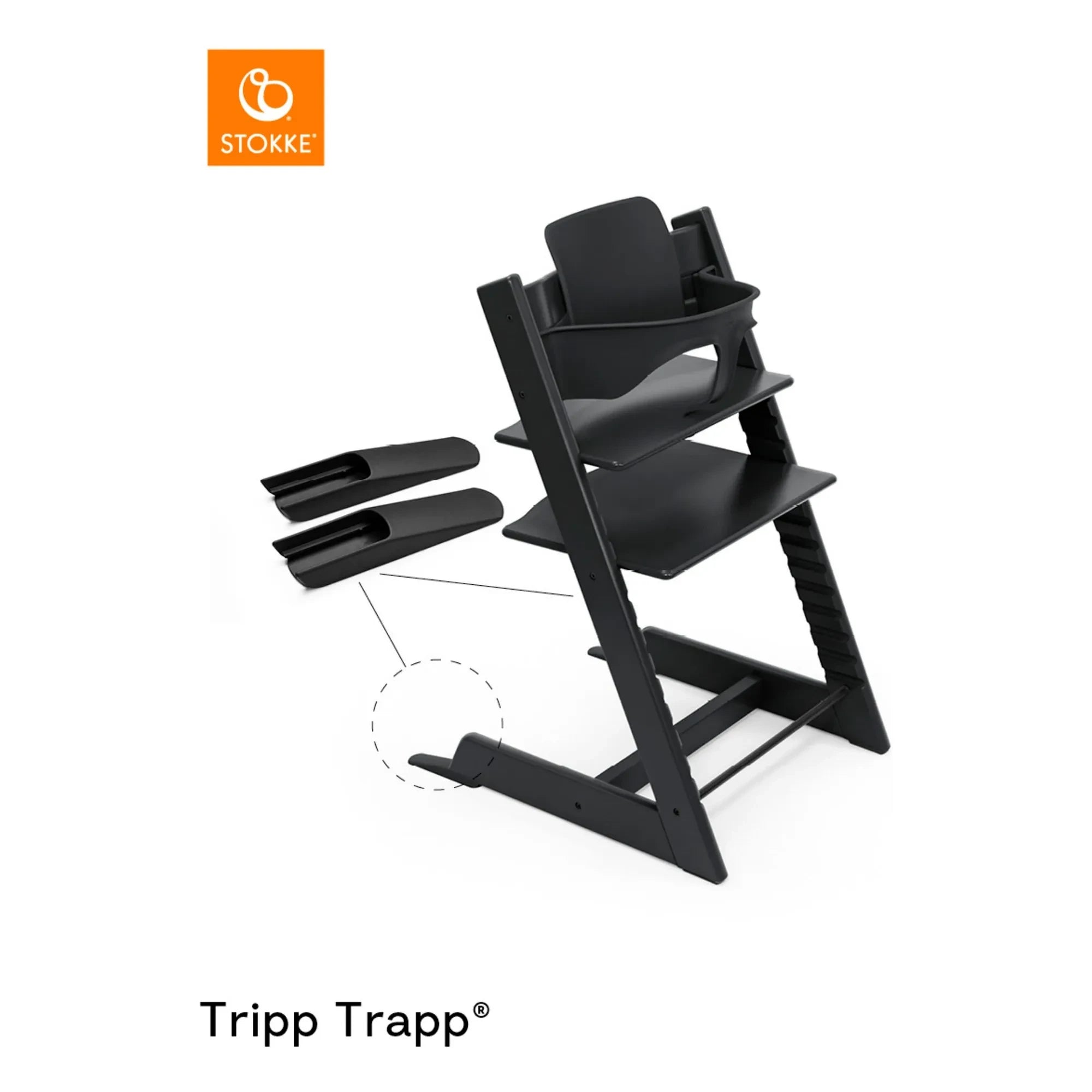 Stokke® - Set de bebé Tripp Trapp®² | Negro