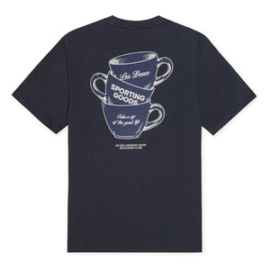 Les Deux - Camiseta de algodón Ben Artist | Azul oscuro