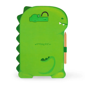 Legami - Tabla de Dinosaurio Portátil LCD en Cartón - Pizarra Mágica de Bocetos