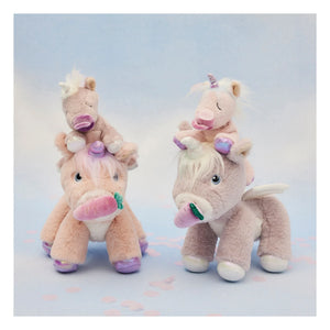 Olli Ella - Peluche de unicornio brillante | Rosa
