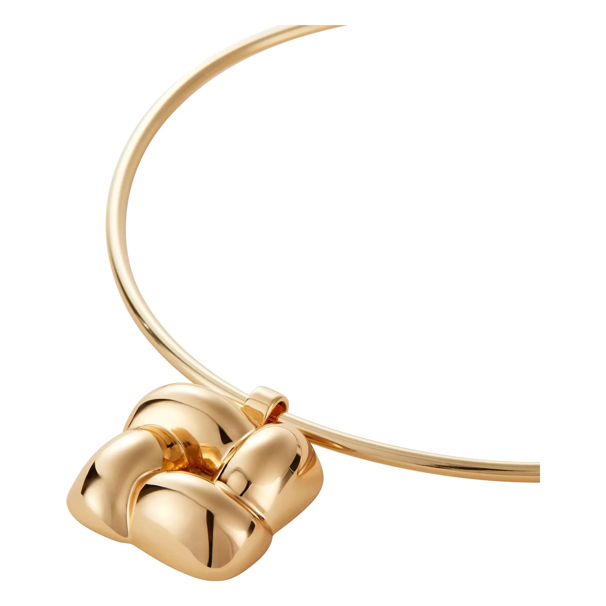 Jenny Bird - Collar Cuadrado Trenzado | Dorado