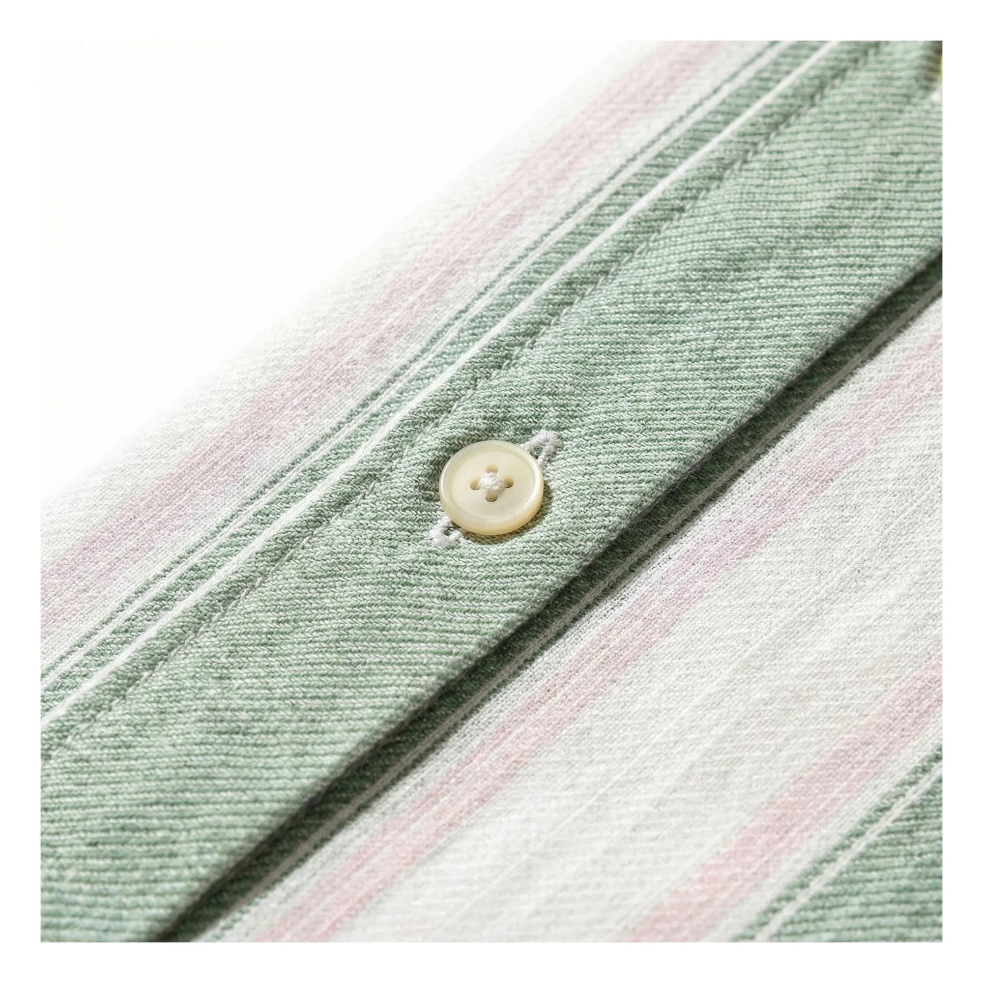 Smallable Kid - Vestido camisero de rayas Leya | Verde Menta