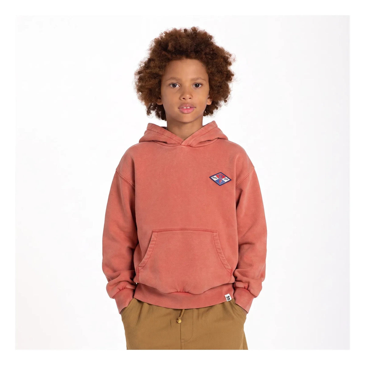 Hundred Pieces - Sudadera de algodón orgánico Pat Athletic Chill | Roja
