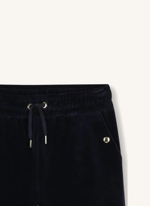 Chloé - Pantalón de terciopelo de algodón orgánico | Azul oscuro