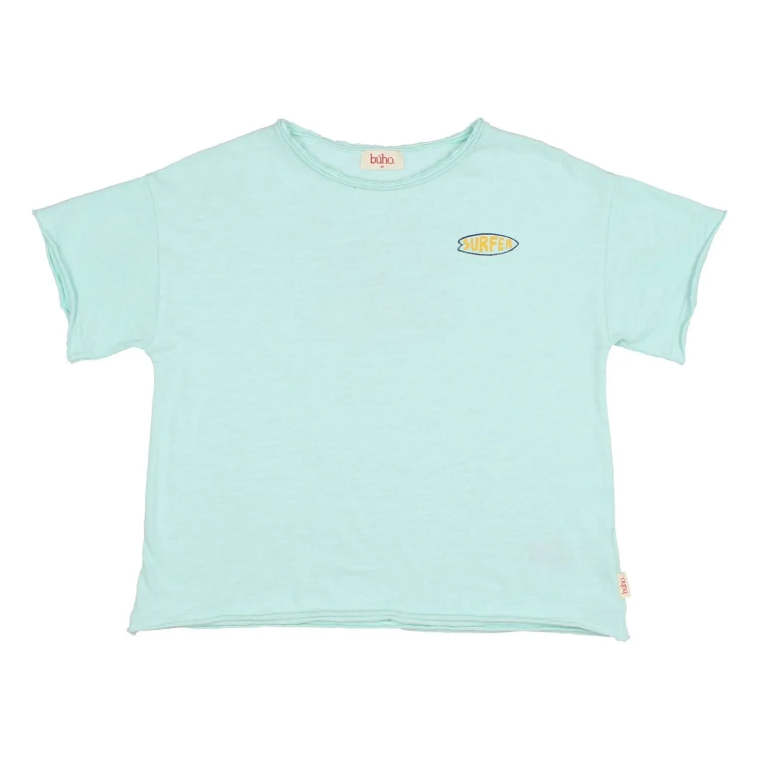 Búho - Camiseta de surf de algodón orgánico | Aqua