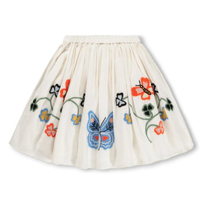 Molo - Falda de algodón orgánico Bonnie Butterflies | Marfil