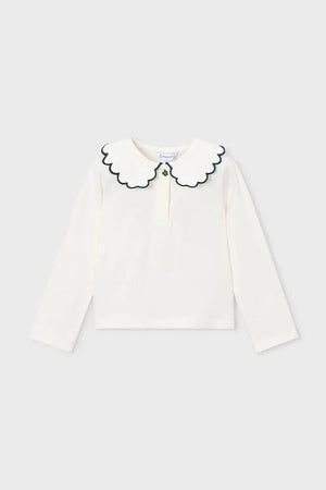 Blusa infantil Mayoral de algodón y elastano