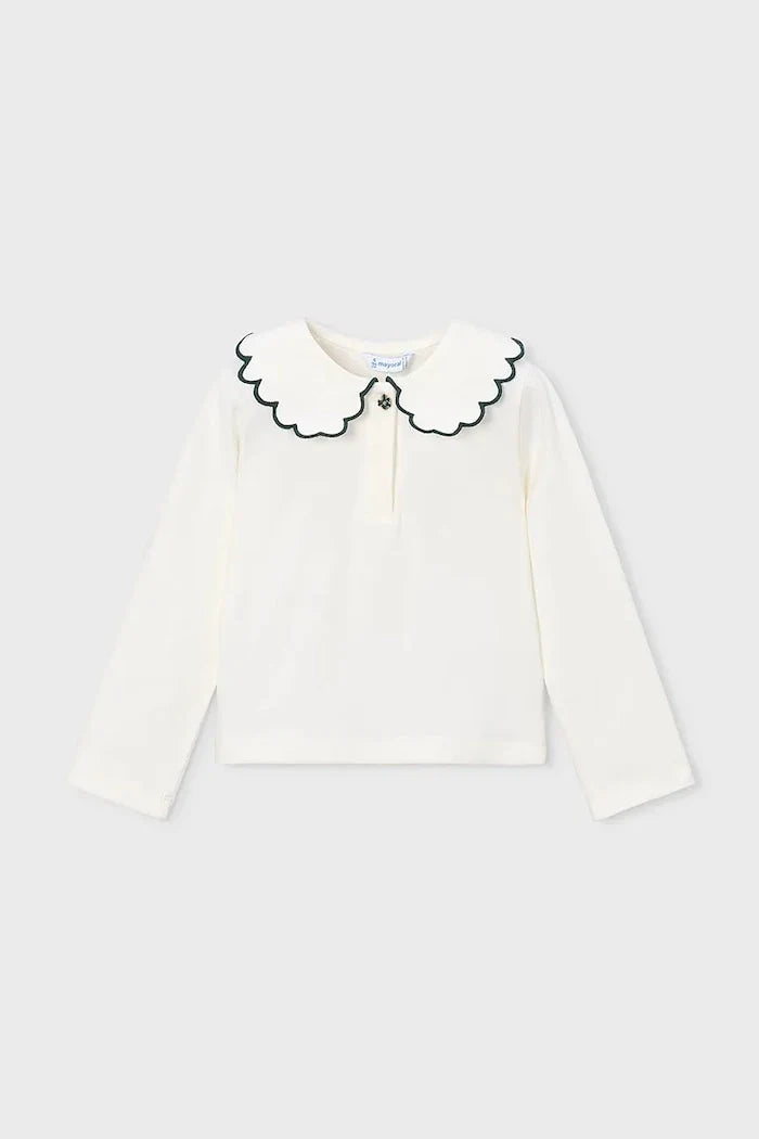 Blusa infantil Mayoral de algodón y elastano