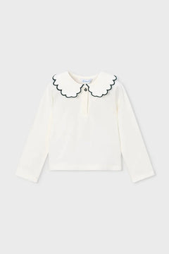 Blusa infantil Mayoral de algodón y elastano