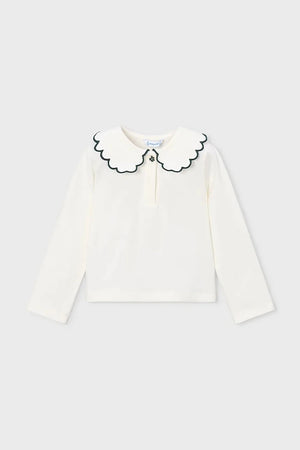 Blusa infantil Mayoral de algodón y elastano