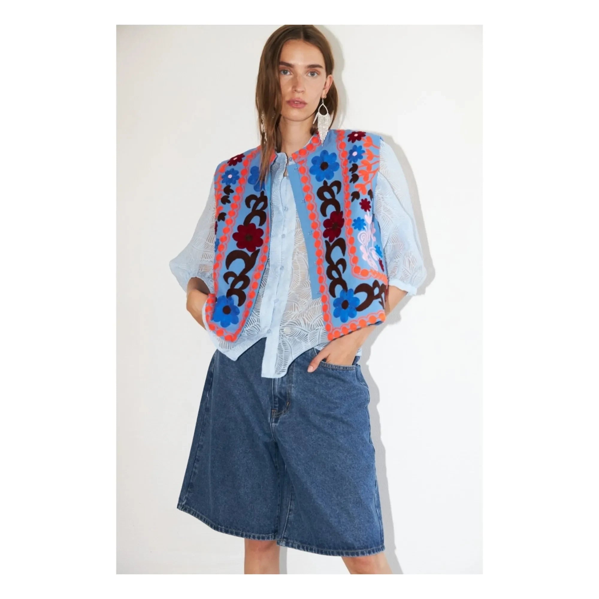 Lollys Laundry - Chaqueta Bin de algodón | Azul