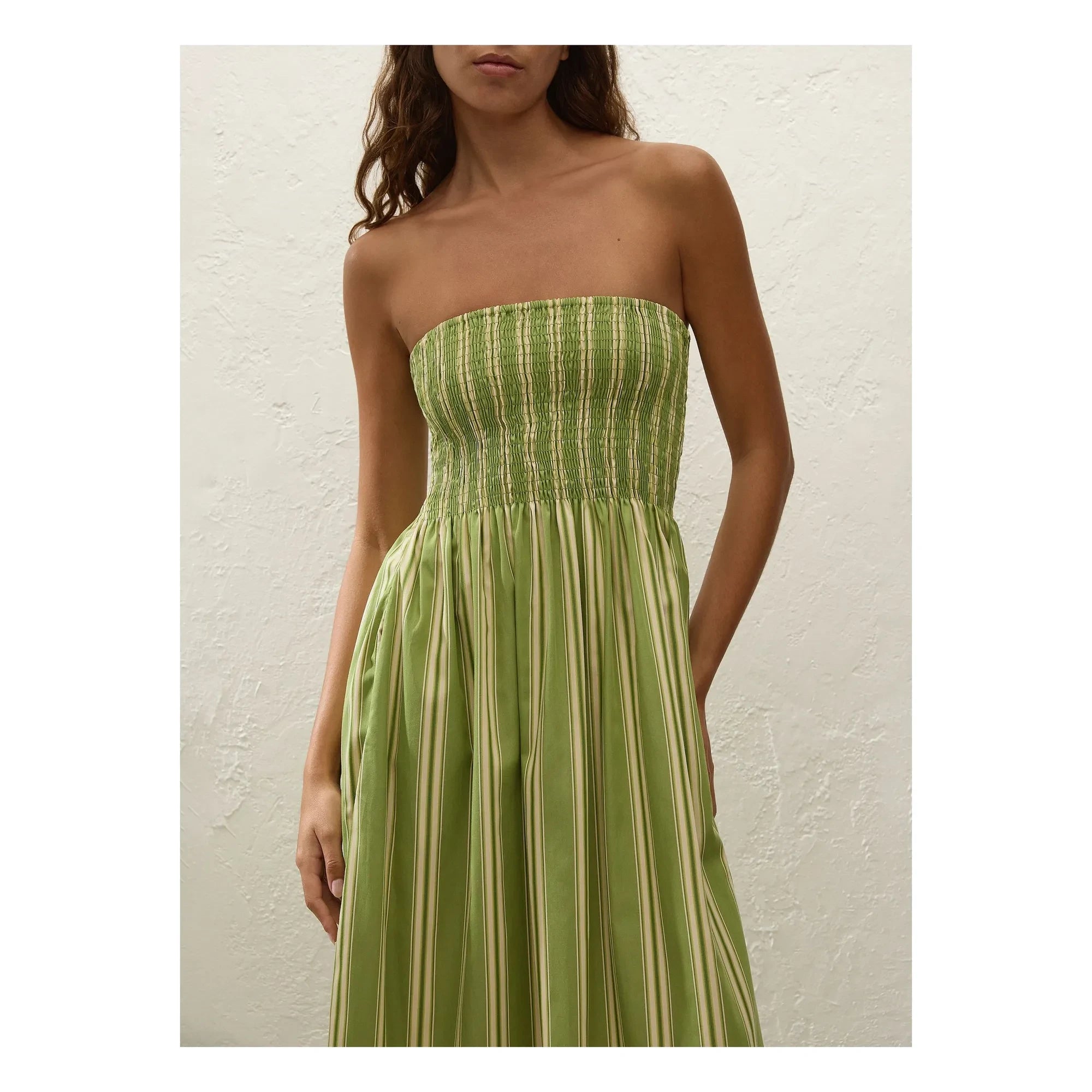 Faithfull the Brand - Vestido de rayas Jamie | Verde