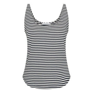 By Bar - Camiseta de tirantes de algodón a rayas | Azul marino