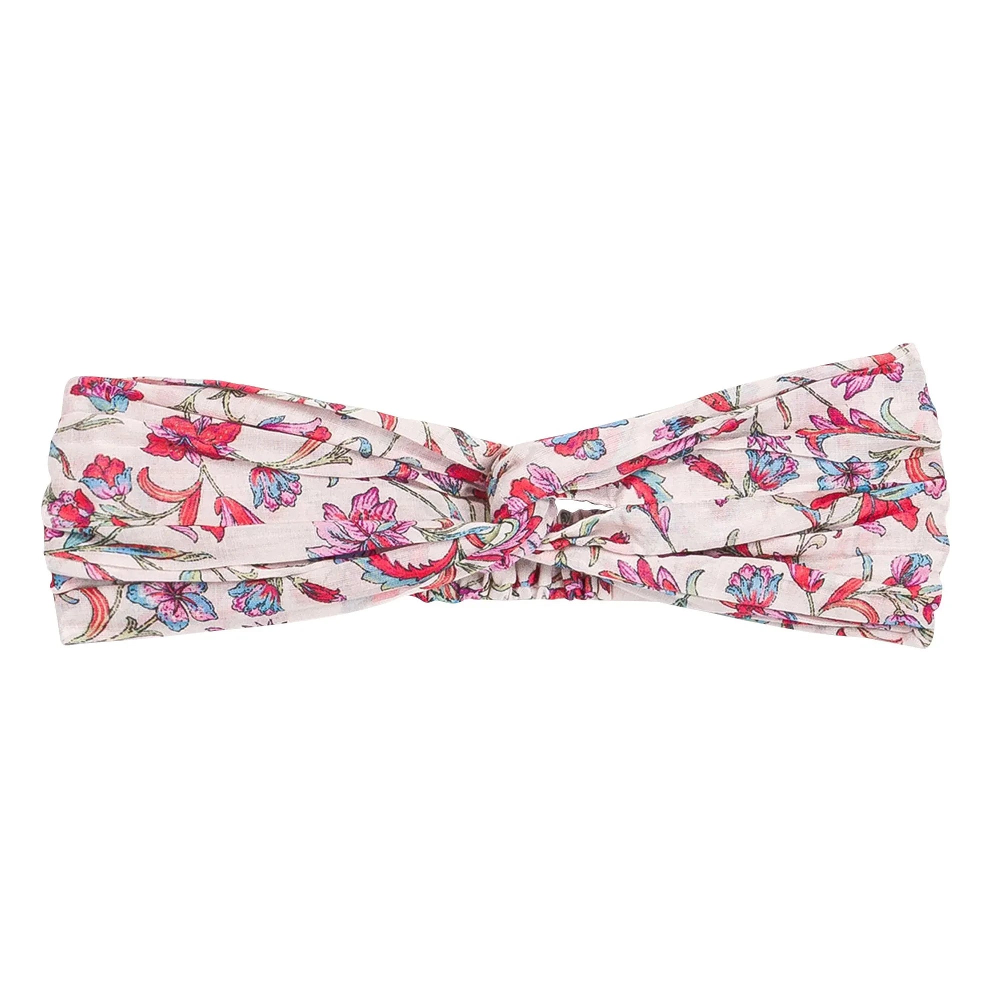 Louise Misha - Cinta de pelo floral de algodón orgánico Yuriria | Crema