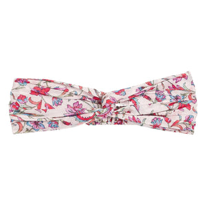 Louise Misha - Cinta de pelo floral de algodón orgánico Yuriria | Crema