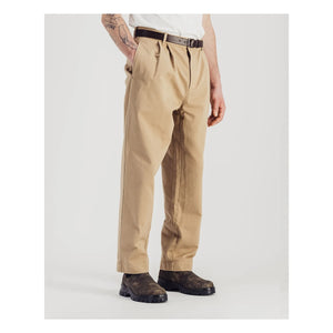 Parages - Pantalón de sarga con doble pinza | Beige