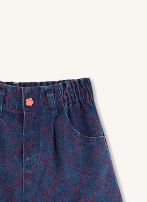 Kenzo - Falda denim con cintura elástica | Azul