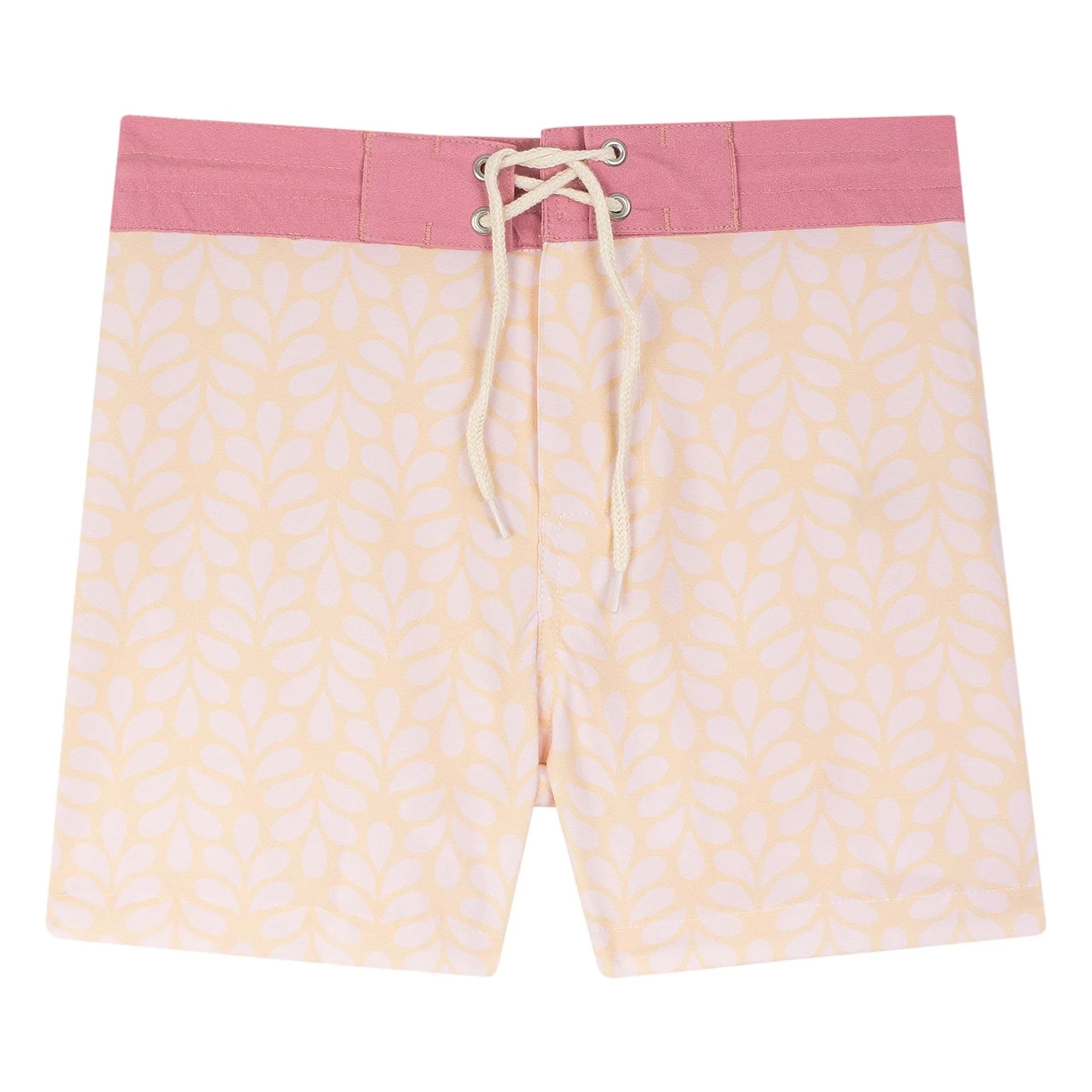 My First Cantê - Luca Feuilles Mayo Shorts | Amarillo pálido