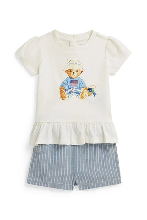 Conjunto de algodón Polo Ralph Lauren para niños